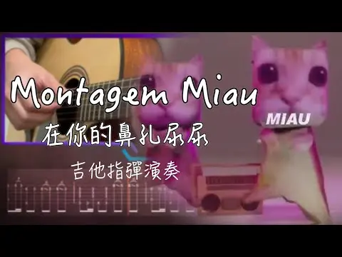 Montagem Miau吉他譜 指彈版｜在你的鼻孔尿尿 Fingerstyle Cover by 家緯家吉他坊