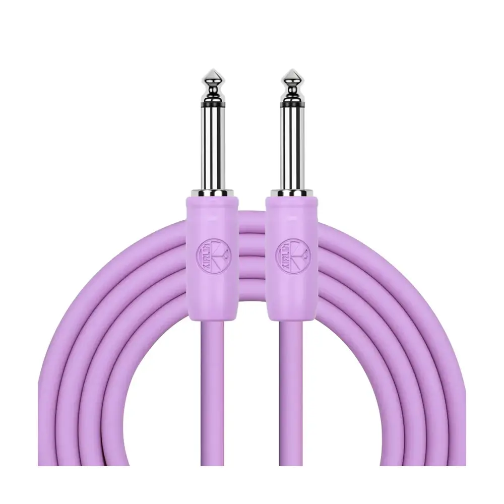 KIRLIN IPCC-241 馬卡龍色樂器導線 紫色 24AWG 6.3mm 雙直頭