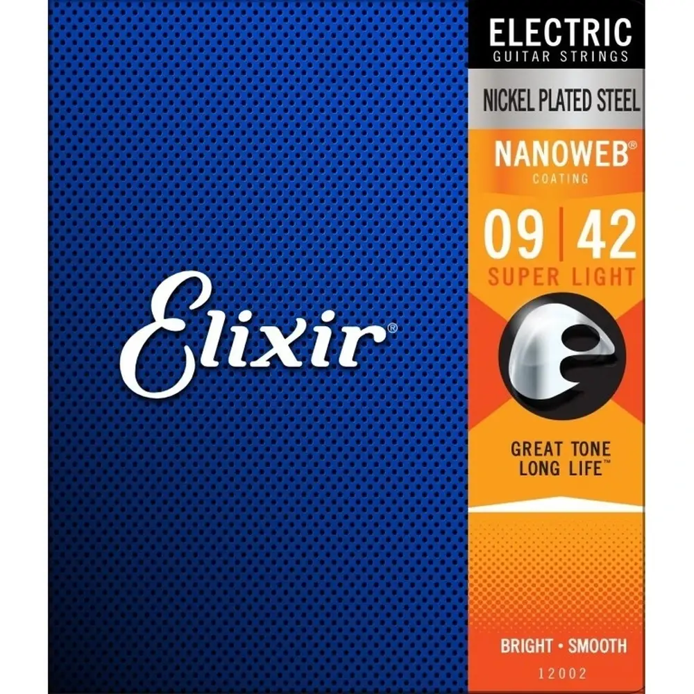 Elixir 12002 鎳纏繞 Nanoweb 電吉他弦 09-42 舊版包裝