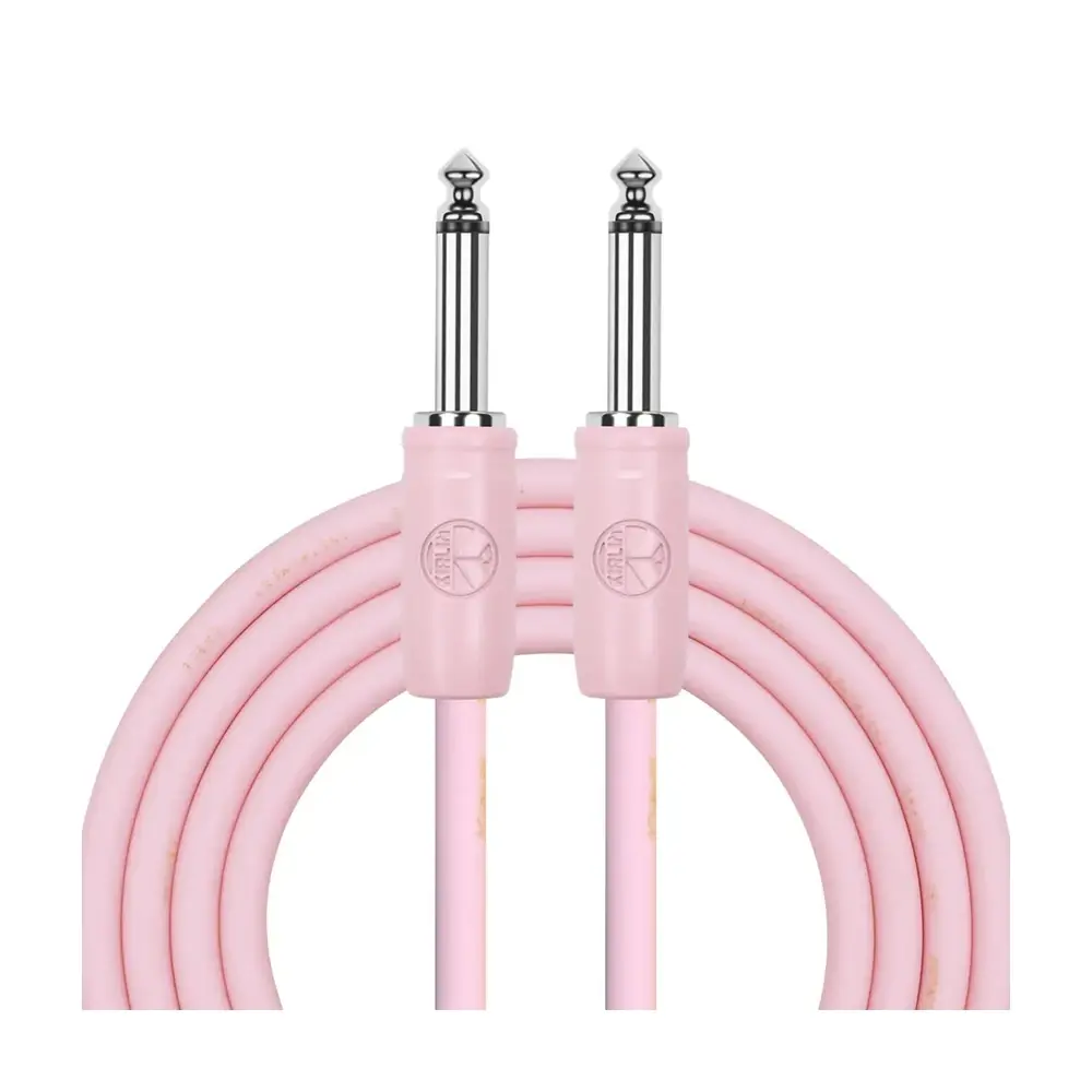 KIRLIN IPCC-241 馬卡龍色樂器導線 粉色 24AWG 6.3mm 雙直頭