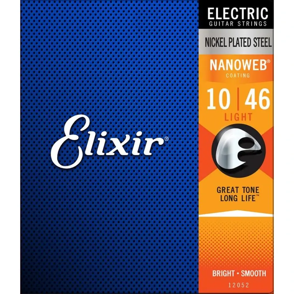 Elixir 12052 鎳纏繞 Nanoweb 電吉他弦 10-46 舊版包裝