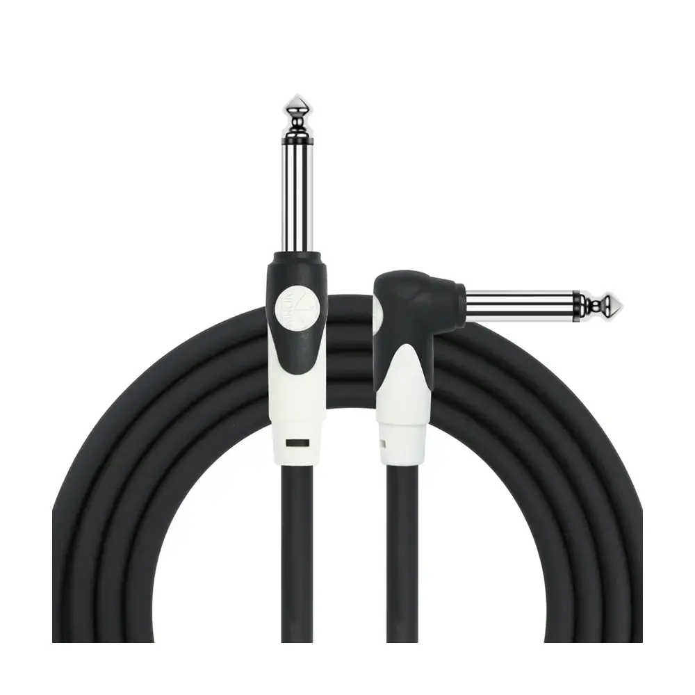 KIRLIN LGI-202 樂器導線 黑色 6.3mm 直頭L頭 3M 6M