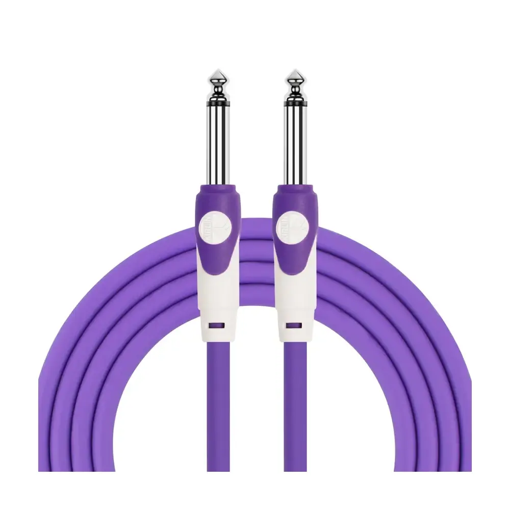 KIRLIN LGI-201 樂器導線 紫色 6.3mm 雙直頭 3M 6M