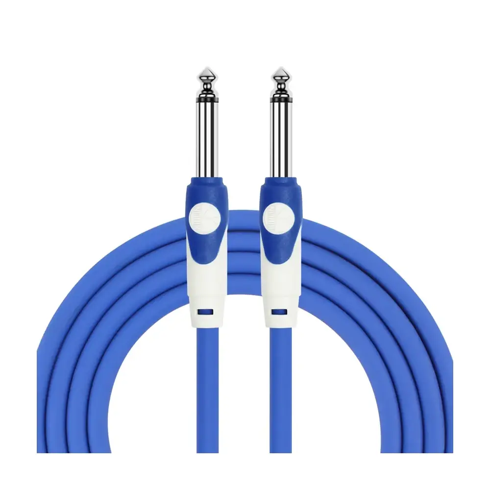 KIRLIN LGI-201 樂器導線 藍色 6.3mm 雙直頭 3M 6M