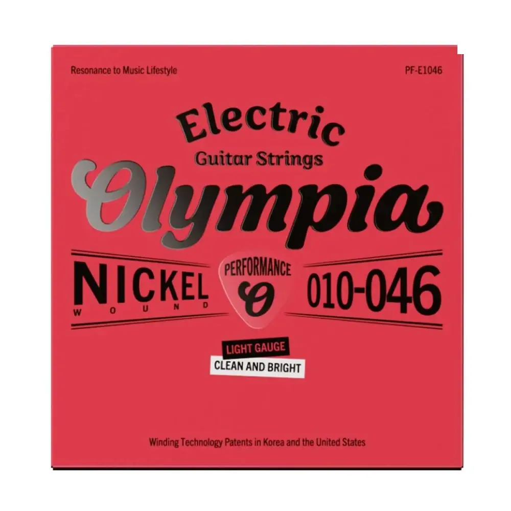 Olympia PF-E1046 高品質系列鎳纏繞電吉他弦 弦徑 10-46 包裝