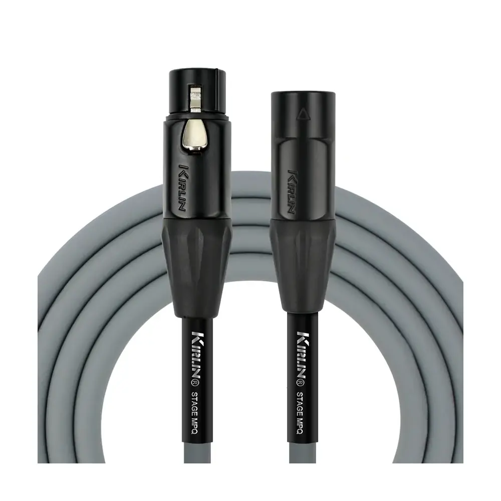 KIRLIN MPQ-220BEG 高階 XLR 麥克風線 灰色 20AWG 公母平衡式