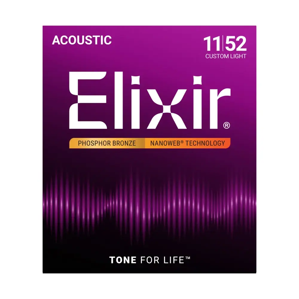 Elixir 16027 磷青銅 Phosphor Bronze Nanoweb 木吉他弦 弦徑 11-52 包裝