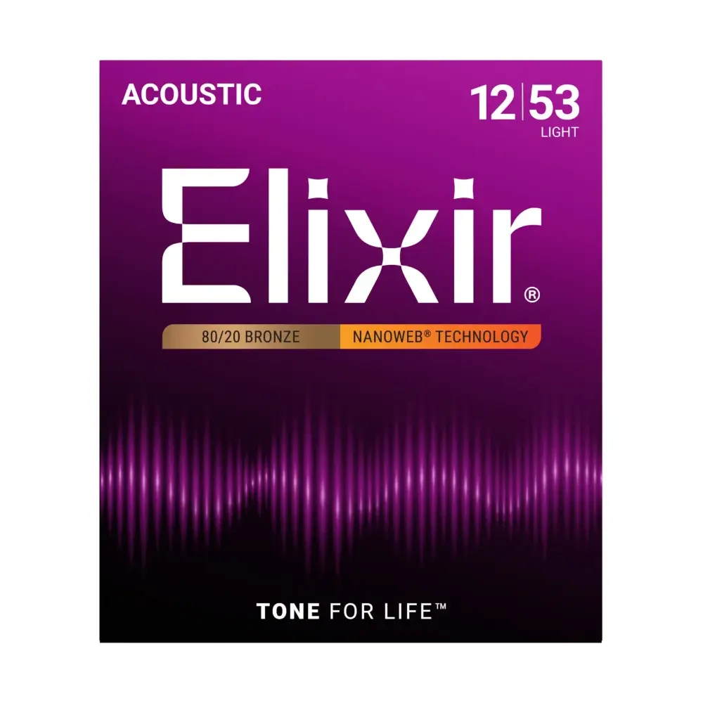 Elixir 11052 黃銅 80/20 Bronze Nanoweb 木吉他弦 弦徑 12-53 包裝