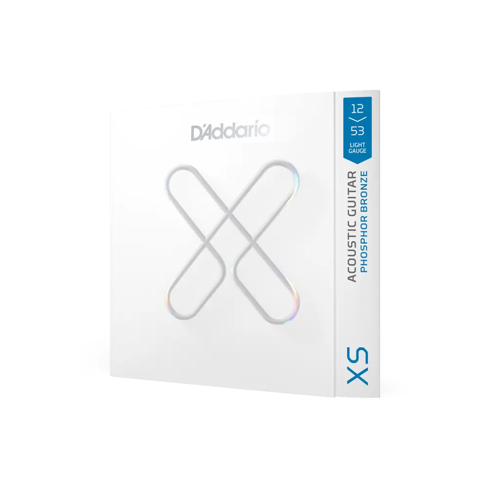 D'Addario XS 塗層磷青銅木吉他弦 XSAPB1253 弦徑 12-53 包裝盒