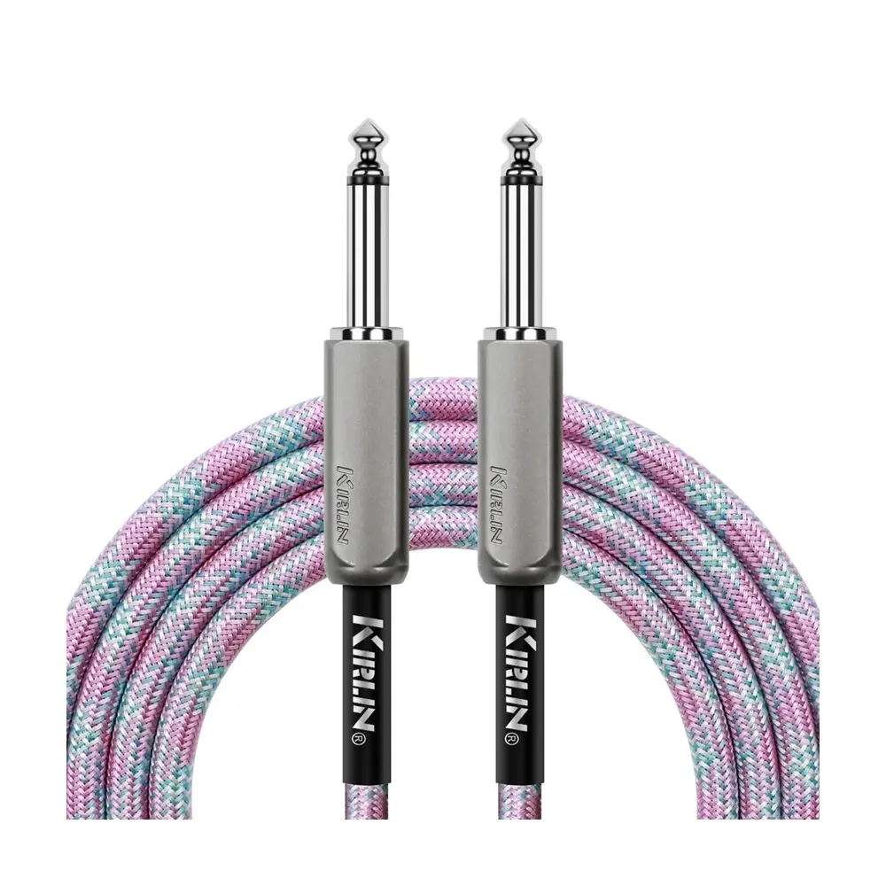 KIRLIN IWE-221BM 編織樂器導線 幻彩星塵 22AWG 6.3mm 雙直頭